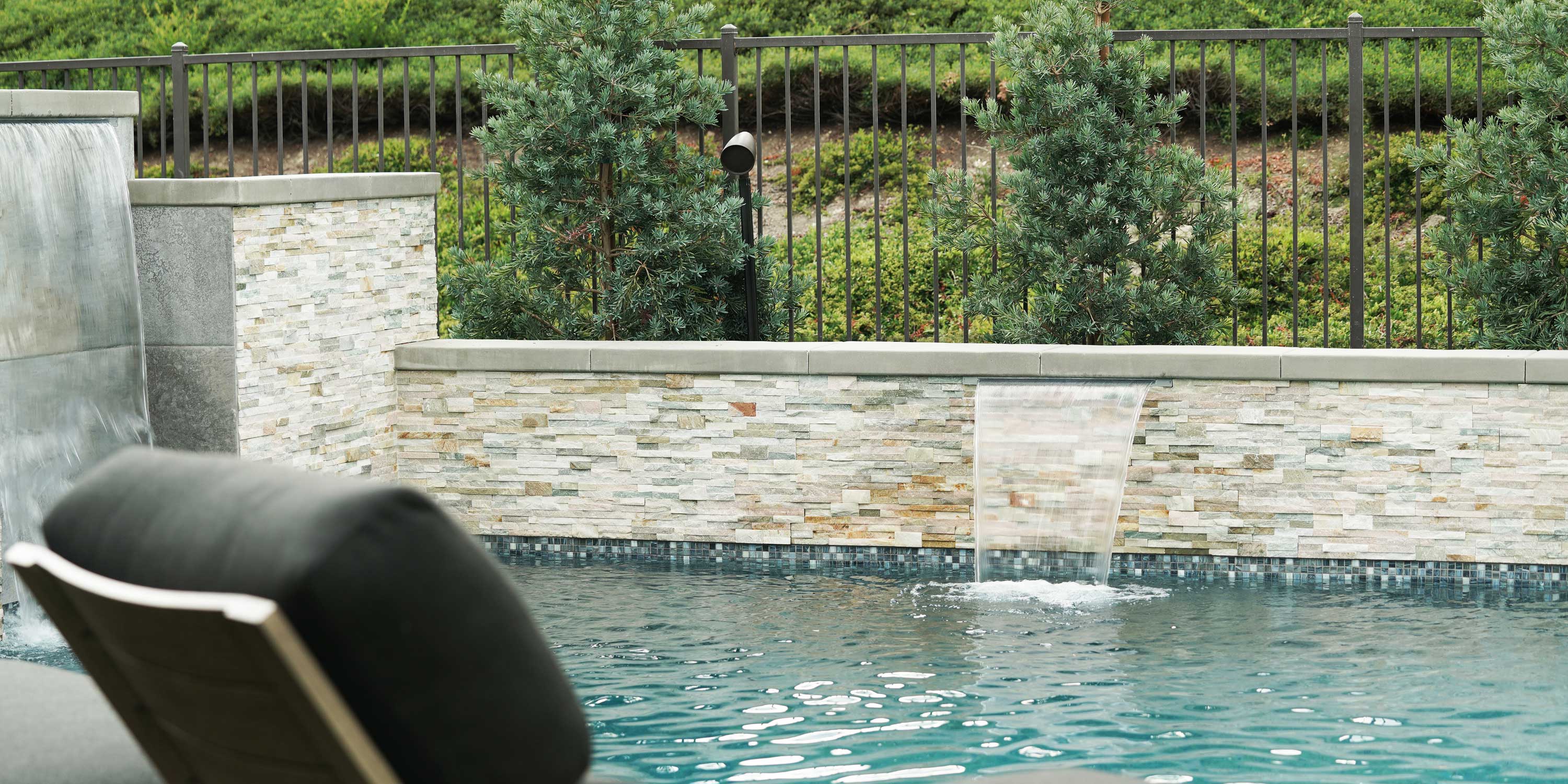 outdoor landscape with water features